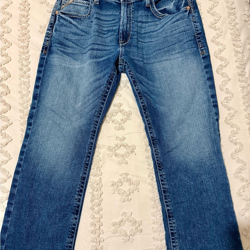 Ariat Men's Straight M5 Blue Jeans